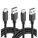 SSSUWP USB3.2 Type A to C 10Gbps Cable, USB3.2 Gen 2 Type C Data Cable, 3A 60W PD Fast Charging, Android Auto Cable, for Galaxy S23 S22 S21 Note 20