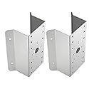 Kenuco cm DS-1276ZJ Universal Corner Bracket Most Hik-compatible Wall Mounts Cameras (White 2-pk)