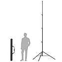13.1' Heavy Duty Light Stand Photography, Sdfghj 157.2in/4m/400cm Adjustable Metal Professional Sky High Tripod with Built-in Spring Cushion