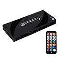Thermalright ARGB and Fan HUB X8 IR Black Hub Controller Support 8 Groups of CPU Fans,3Pin PC ARGB Controller and 4Pin PWM Fan,with LED Remote