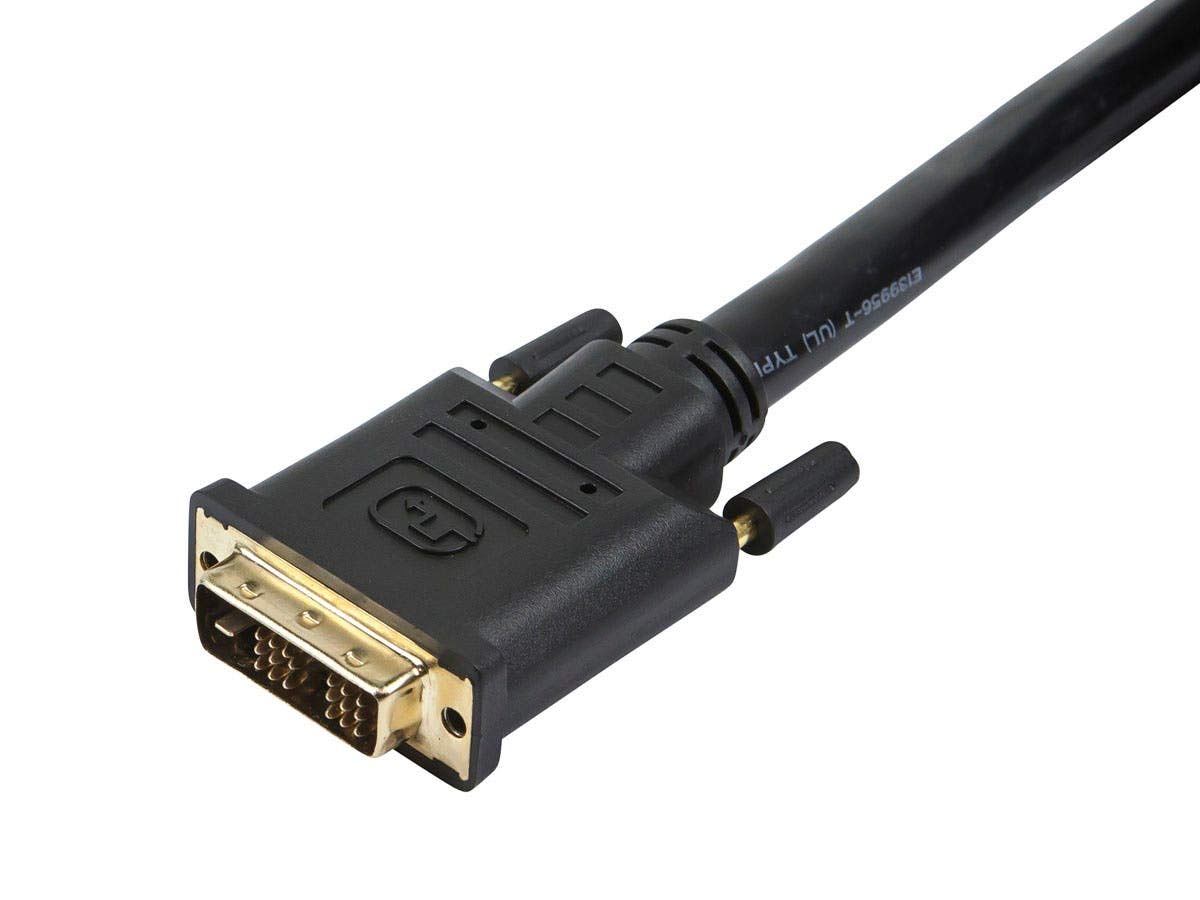 Monoprice 25ft 22AWG CL2 High Speed HDMI to DVI Adapter Cable - Black