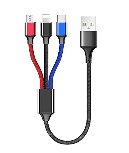 ienza Universal USB Charging Cable Cord Wire with Micro & USB-C for Earbuds Ear Buds, Charging Cases & Headphones Compatible with Sony, Beats