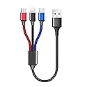 ienza Universal USB Charging Cable Cord Wire with Micro & USB-C for Earbuds Ear Buds, Charging Cases & Headphones Compatible with Sony, Beats