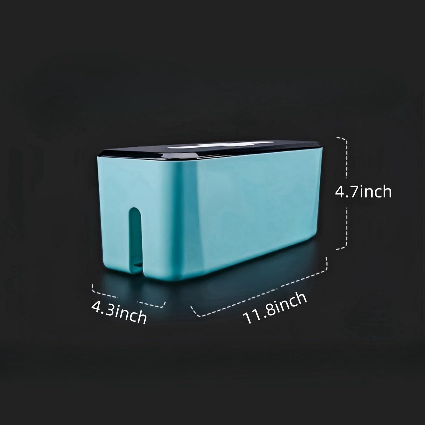 Power Extension Cord Storage Box, Floor Socket Concealment Device Compatible Storage Box for Desk Cables, Office Cable Storage Box, Baby Protection