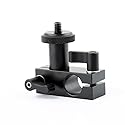NICEYRIG 15mm Rail Block Rod Clamp Mount 90 Degree Angle for 15mm Rod DSLR Shoulder Rig