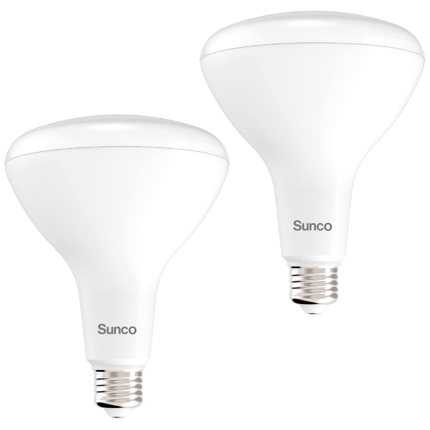 Sunco 2 Pack BR40 LED Flood Light Bulb, E26, 17W=100W, 2700K Soft White
