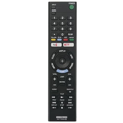 RMT-TX300U Replace Remote Applicable for Sony TV KD-55X720E KD-49X720E KD-43X720E KD-49X700E KD-43X700E KD-55X700E KD-60X690E KD-70X690E KD-65X730F