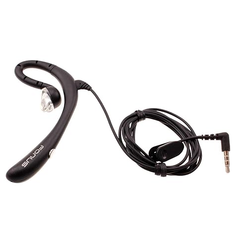 Wired Mono Headset Earphone w Mic Headphone 3.5mm Compatible with Orbic Myra 5G UW Phone, Single Earbud Hands-Free Microphone Over-The-Ear for Myra…