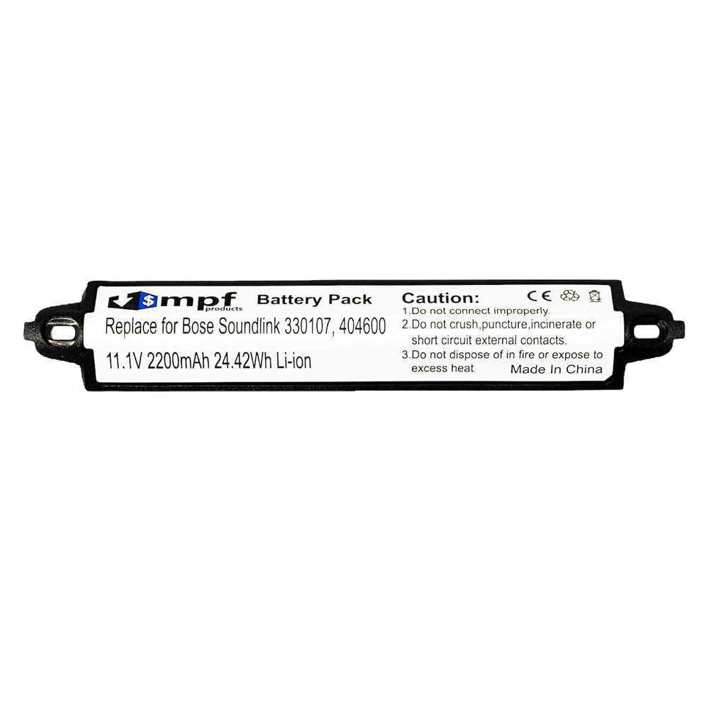 MPF Products 2200mAh 330105, 330105A, 330107, 330107A, 359495, 359498 Battery Replacement Compatible with Bose Soundlink, Soundlink 2, Soundlink 3
