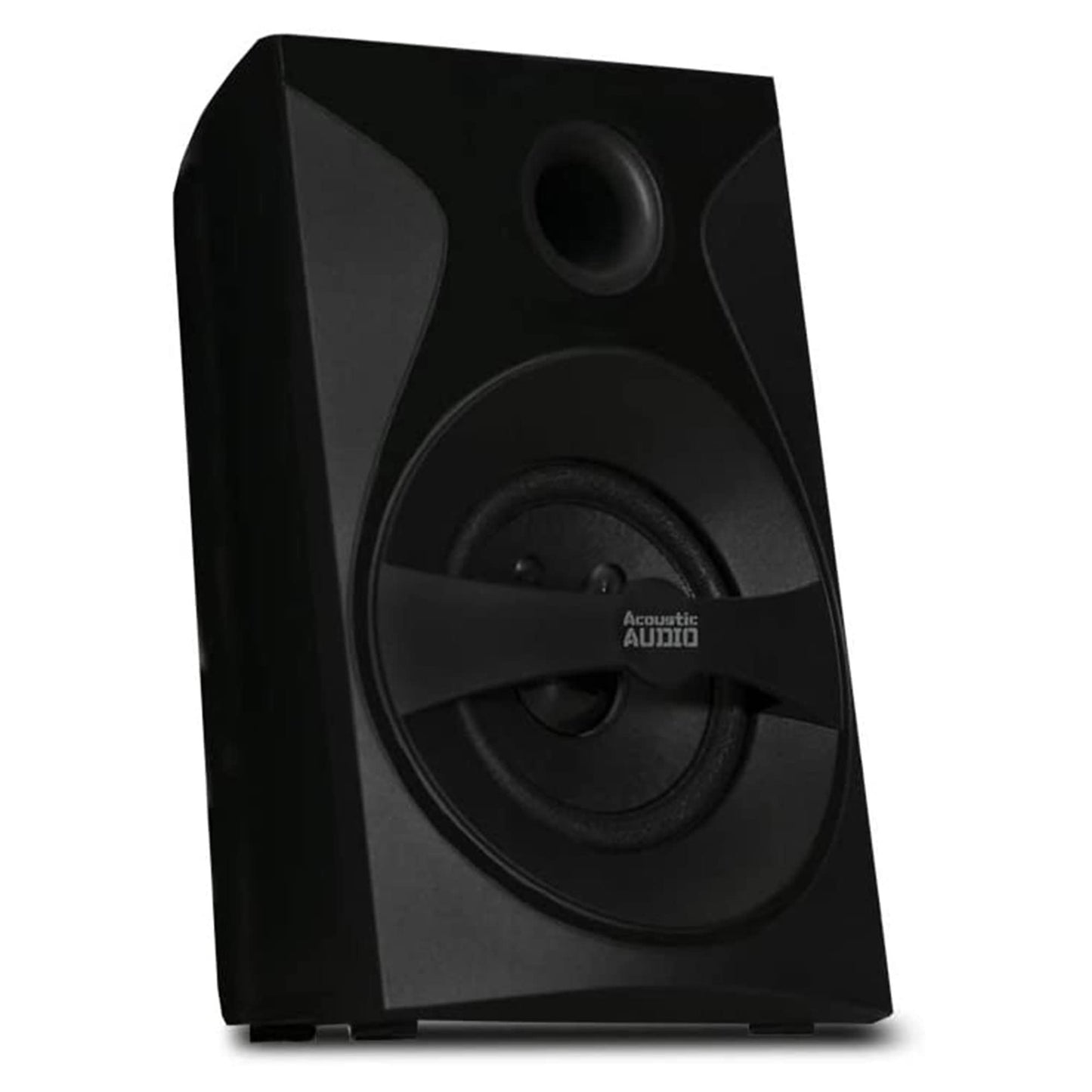 Goldwood Bluetooth 5.1 Surround Sound Home Theater Speaker System with LED Display, FM Tuner, USB/SD Inputs - 6-Piece Set with Remote Control, Black