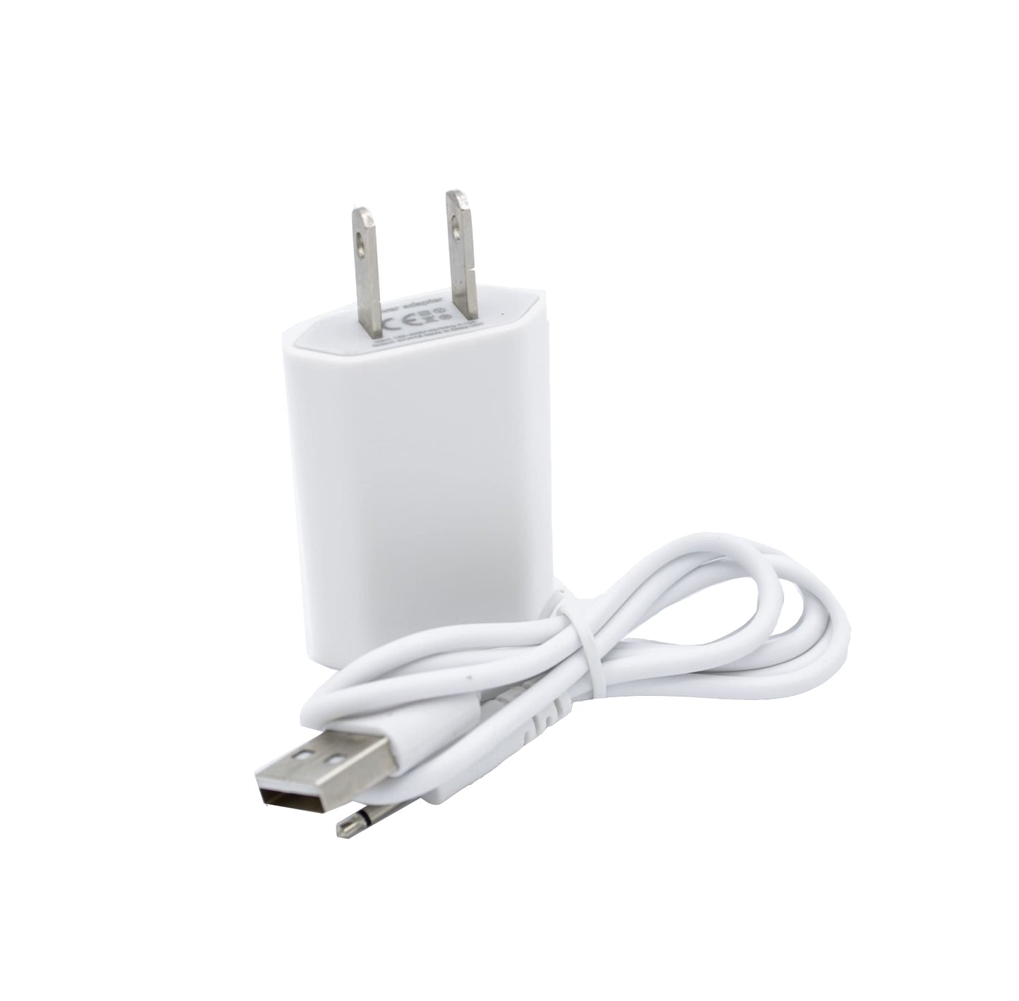 Shibari Mini Halo Replacement USB Charge Cable and Wall Adapter (White)