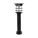 Gama Sonic Solar Pathway Light, Stainless Steel Bollard LED Lamp, Waterproof Outdoor Landscape Lights (GS-214)