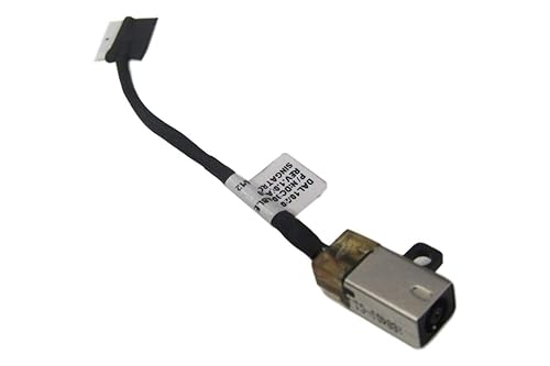 AC DC Jack Power Plug in Charging Port Connector Socket with Wire Cable Harness Replacement for Dell Inspiron 14 3480 3481 15 3580 3581 3582 3583 3584