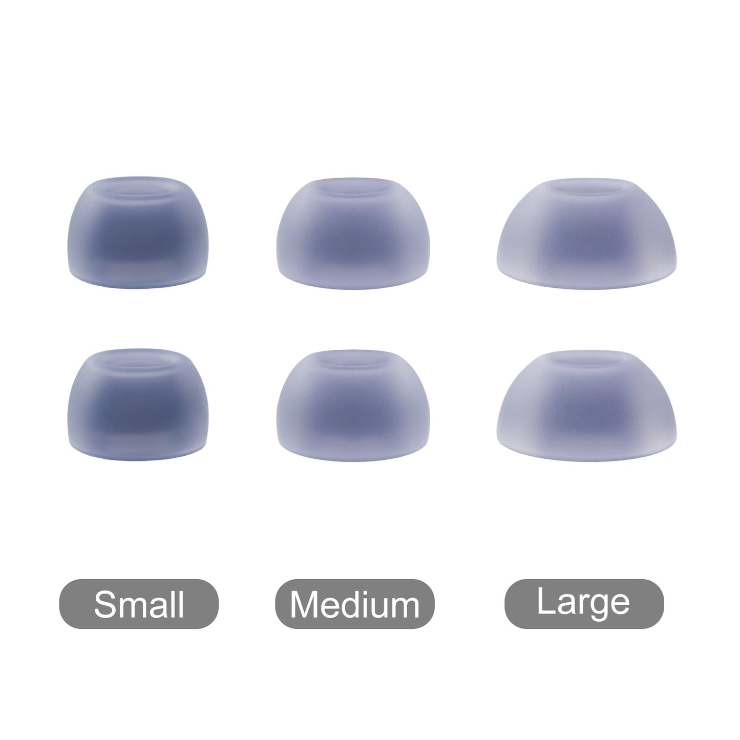 Klowcok Replacement Eartips for Soundcore by Anker Liberty 4 NC Earbuds, Not for Other Models, Flexible Silicone Earbuds Tips, 3Pairs (S/M/L) Blue