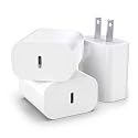 3 Pack 30W USB Type C Wall Charger Adapter Plug Brick for iPhone 16E 16 Pro Max/15/14/13/12/11 Plus Charger Fast Charging Block,iPad 11 A16 2025, iPad