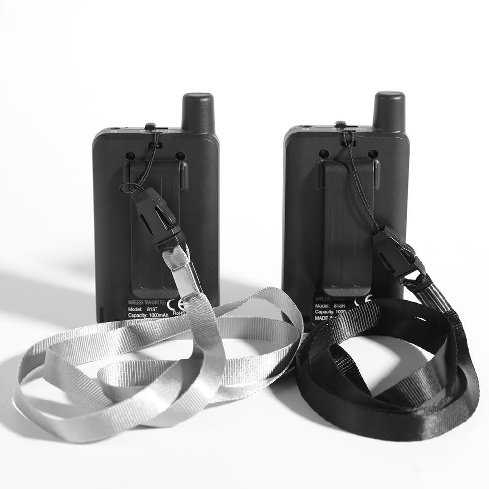 AGJ Wireless Tour Guide System, Tour Guide Microphone, Tour Guide Headsets 1 Transmitter 5 Receivers Assisted Listening Simultaneous Interpretation