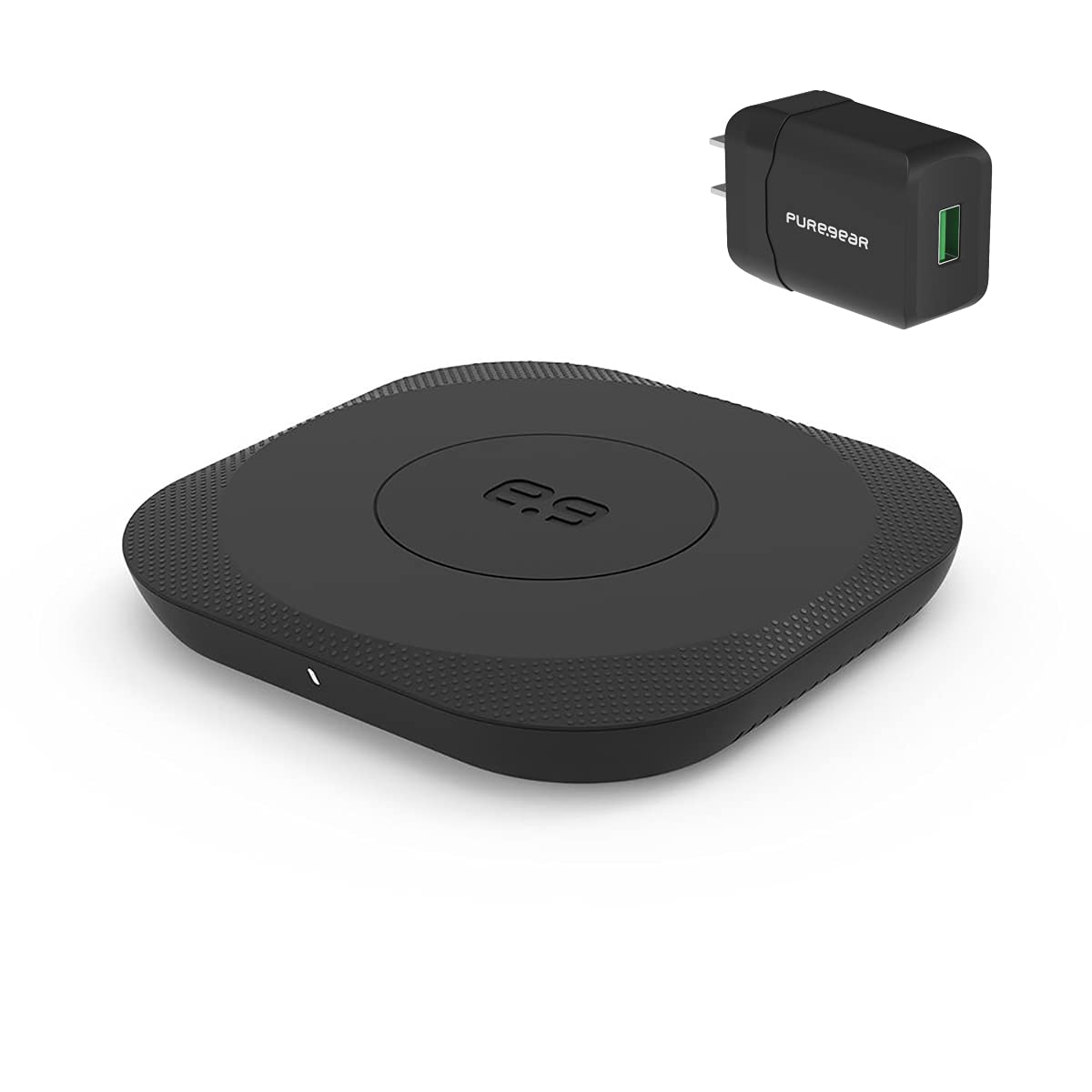 PureGear, 15W Qi-Certified Fast Wireless Charging Pad for Galaxy S21,S20,S10,S9,S8,Note 20,10. iPhone 12, 12Pro, 12 Pro Max, SE, 11, 11Pro, 11Pro Max