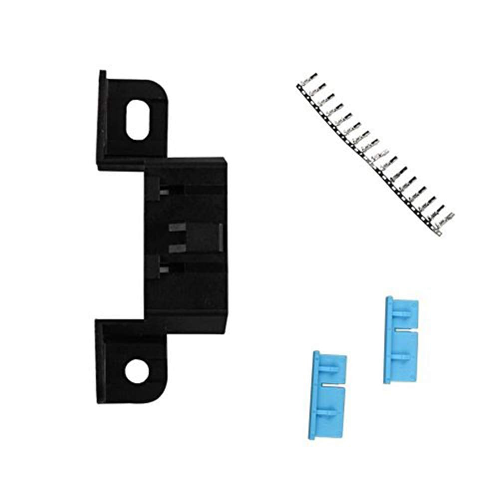 E-Car Connection Universal OBD2 16 Pin Square L Type Car Connection Male/Female Adaptor Plug with Screws (J1962 Female)