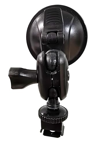 AeroTek Body Camera Car Mount - 360° Rotating Windshield Suction Cup for T03/T05 Body Camera