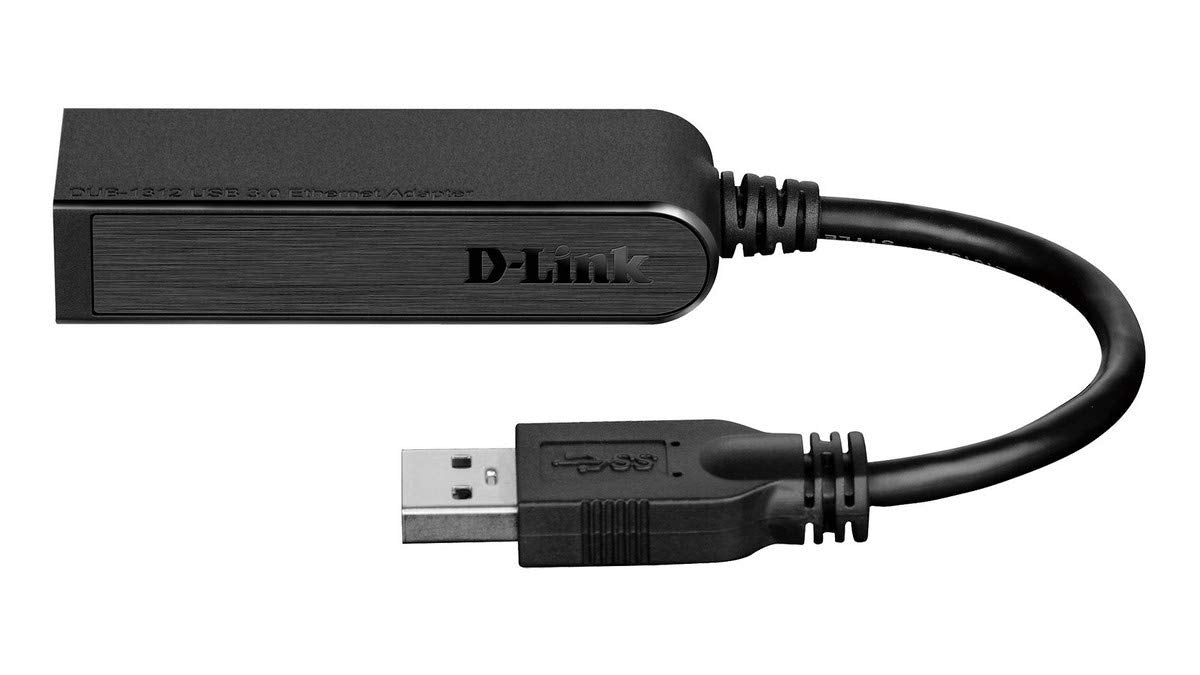 D-Link USB 3.0 to Gigabit Ethernet Adapter - USB to RJ45 for 10/100/1000 Network - Windows and Mac OS (DUB-1312)