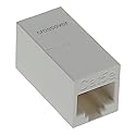 InstallerParts Cat 5E RJ45 Inline Crossover Coupler White
