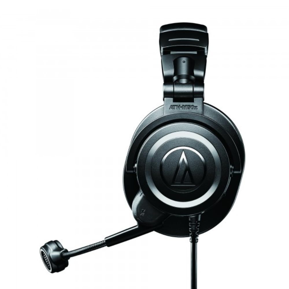 Audio Technica ATH-M50X STS-USB StreamSet Streaming Headset Bundle with 3ft Extension Cable 3.0 and Instrument Polishing Cloth - Podcast Headphones…