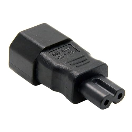 chenyang IEC 320 C14 Socket to C7 Plug AC Power Converter Connectors Adapter