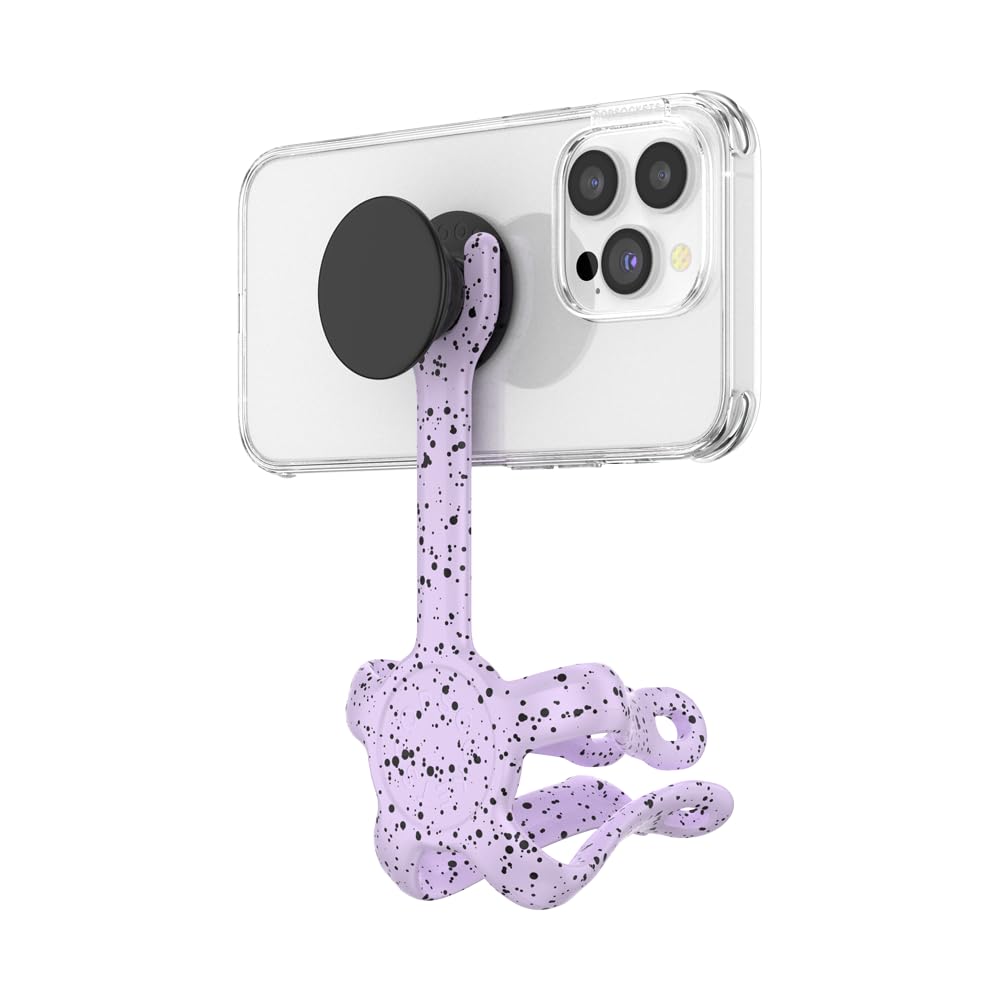 PopSockets Flexible Phone Mount & Stand, Purple - Sugar Plum Speckle