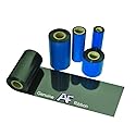 Thermal Transfer Ribbon by Accurate Films for Datamax Printer, Box of 6, 4.02" x 1,181' (102mm X 360m), 1" Core, Black. Multi Purpose Resin Enhanced