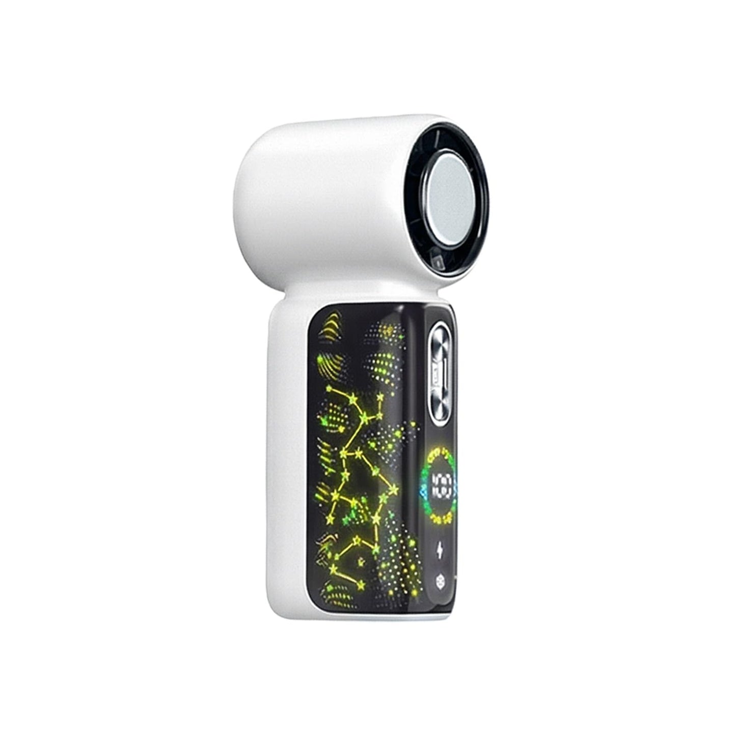 Pawvita Galaxy LED Handheld Fan with Star Animation, Ice Cooling 16°C