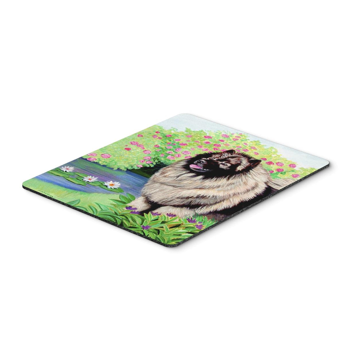 Caroline's Treasures 7074MP Keeshond Mouse Pad, Hot Pad or Trivet for Home Office Gaming Working Computers Laptop Mouse Mat,Washable Large Mousepad