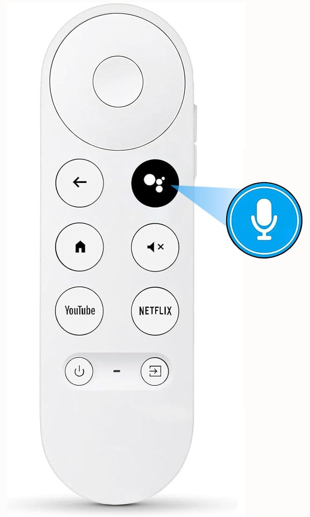 Replacement Voice Remote for Google Chromecast 4k HD Snow TV, Remote Control for G9N9N, GA01920-US, GA01409-US, GA01923-US, GA01919-US