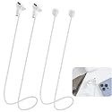 Magnetic Anti-Lost Straps for AirPods,2 Pack Ultra Strong Magnetic AirPods Strap Anti-Lost Neck Rope Cord,Soft Silicone Sports Lanyard Compatible