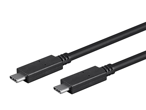 Monoprice USB Type-C to Type-C 3.1 Gen 1 Cable - 5Gbps, 3A, 30AWG, 2 Meters (6.6 Feet) Black - Select Series