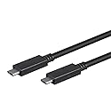Monoprice USB Type-C to Type-C 3.1 Gen 1 Cable - 5Gbps, 3A, 30AWG, 2 Meters (6.6 Feet) Black - Select Series