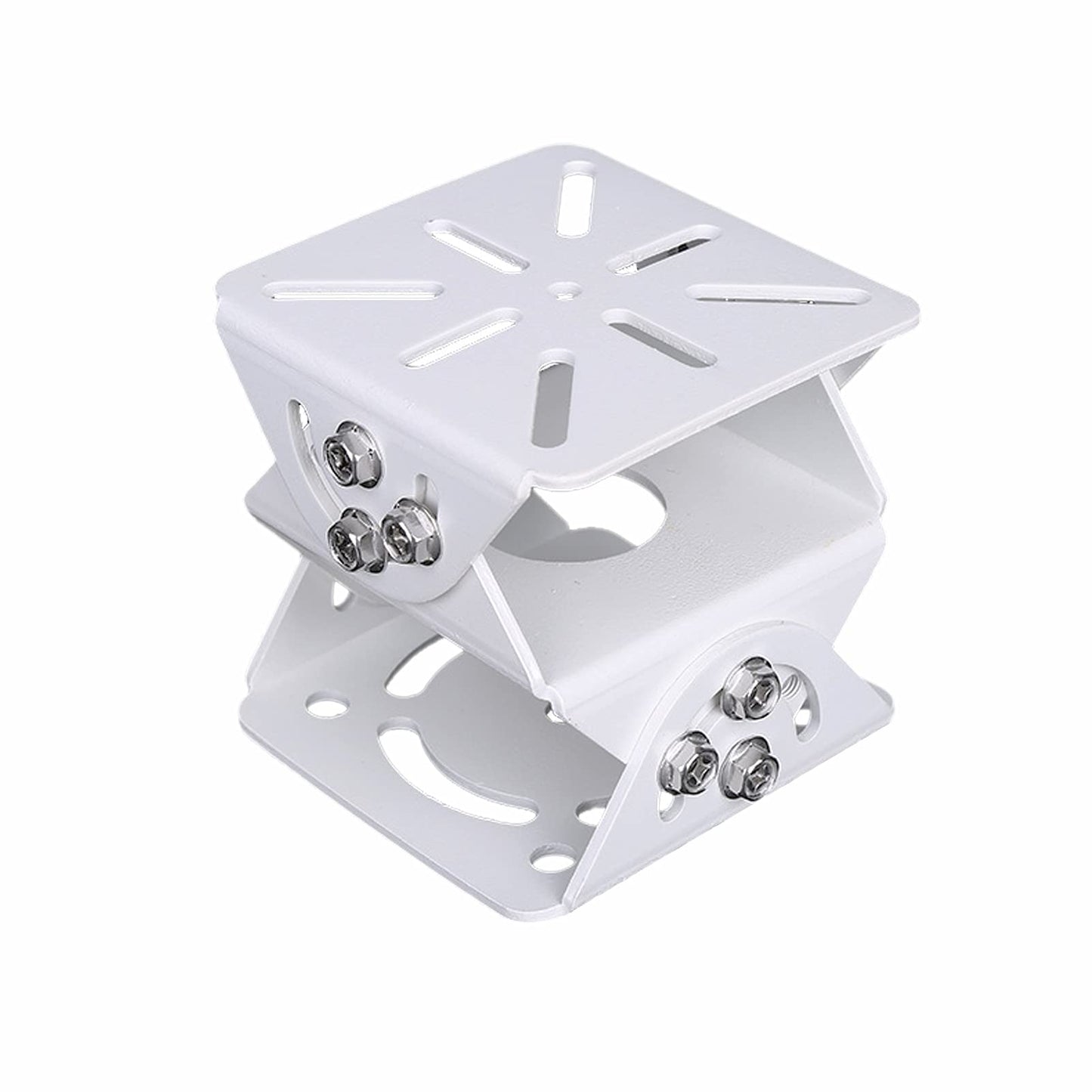 WiTi Universal Joint Mount for Security Camera, 3-Axis Bracket Adjustable Solid Metal Base,Connector Suitable for CCTV Cameras Installation Indoor