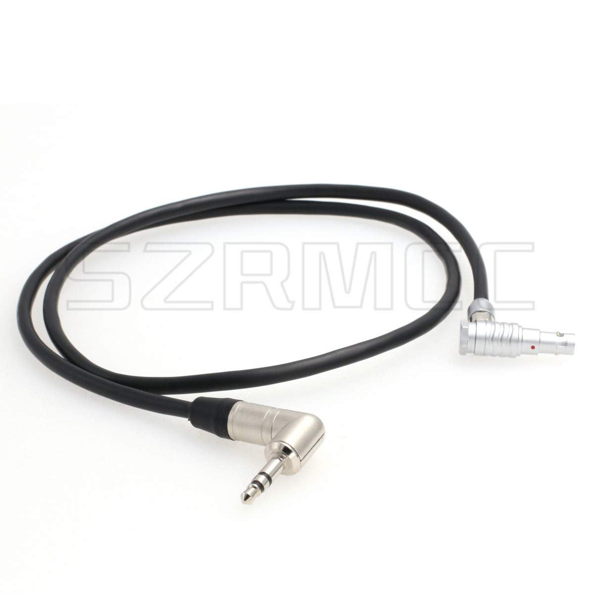 SZRMCC Tentacle Sync Zaxcom 3.5mm TRS to Right Angle 00B 4 Pin Male Timecode Cable for RED Epic Scarlet DSMC2 Camera