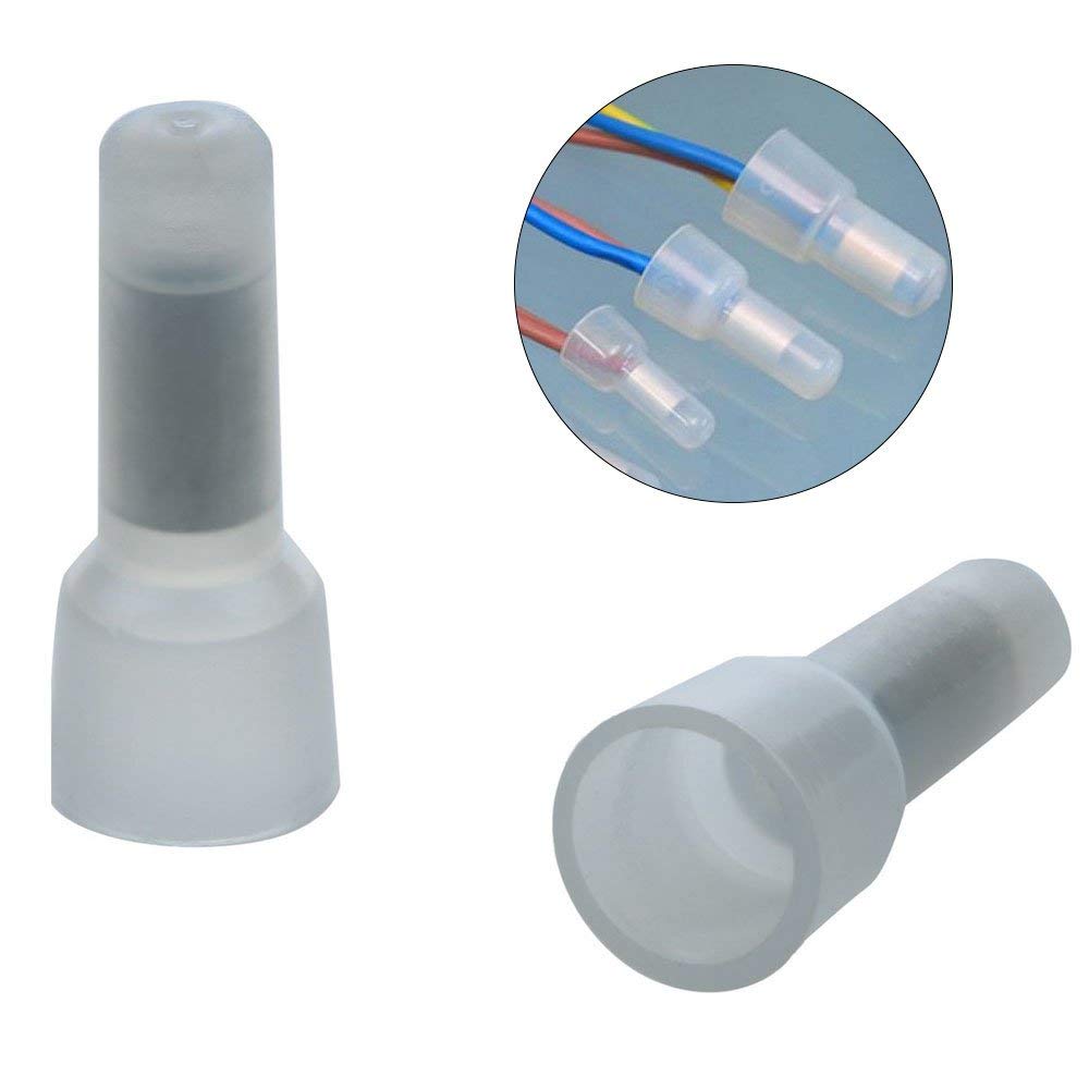 Crimp Cap Nylon Connector 16/14 Gauge Long Neck -100-Pack