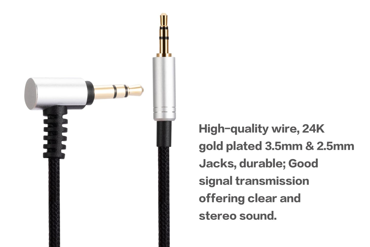 UNCLE LIGHT Ear Force PX5 PX4 X42 XP500 XP400 Replacement Cable, Compatible with Turtle Beach PX5 PX4 XP500 XP400 X42 Gaming Headsets, 3.5mm to 2.5mm…