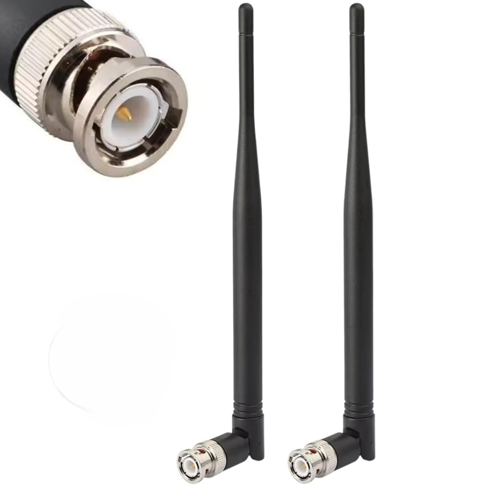 4X Wireless BNC Male Antenna UHF 400MHz-960MHz for Wireless Microphone Receiver Digital Audio Mic Receiver Tuner UHF Ham Radio and RF Devices 6dBi
