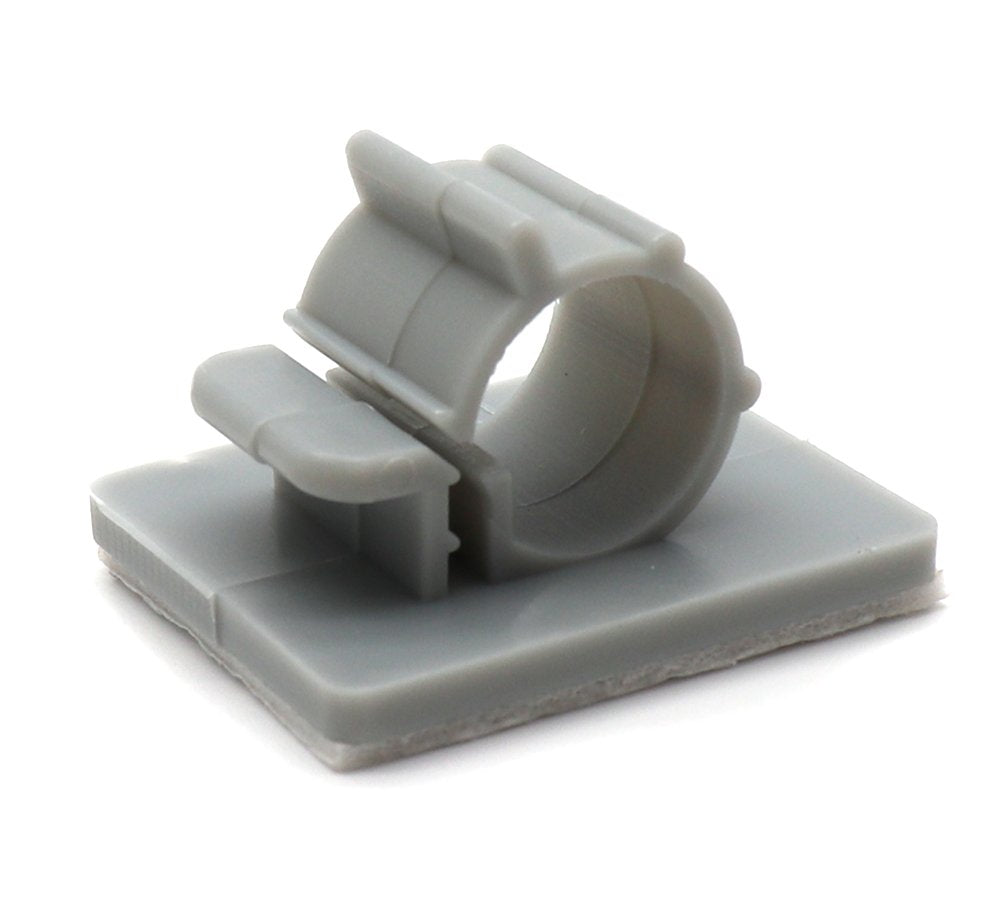 Xiaoyztan 50 Pcs Adjustable Cable Clips Self Adhesive Backed Nylon Wire Holder (Grey)