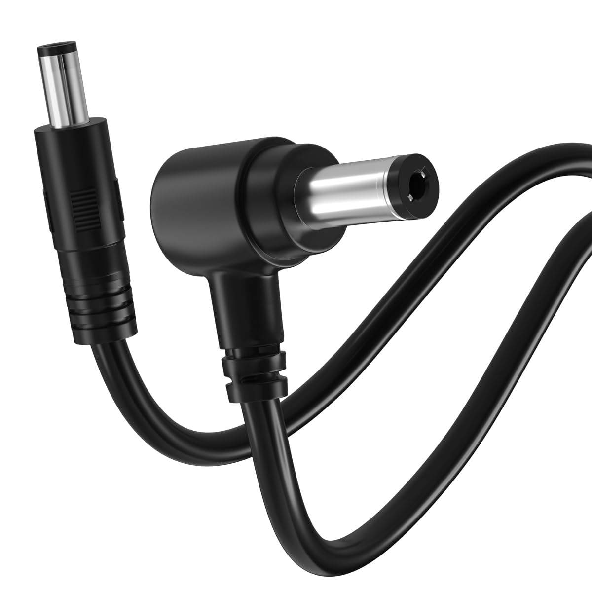 Male to Male DC Extension Cord,Surveillance Camera Cables,90 Degree 5.5mm x 2.1mm,12v DC Power Extension Cable for Security Camera,CCTV IP,5v 9v 24v