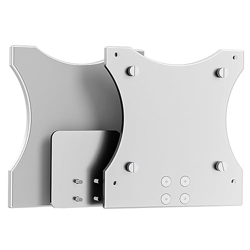 VESA Mount Adapter for Apple Studio Display 27-inch, Aluminum Alloy Bracket with Silicone Cover, 75x100mm Mounting Plate, No Need to Remove Stand