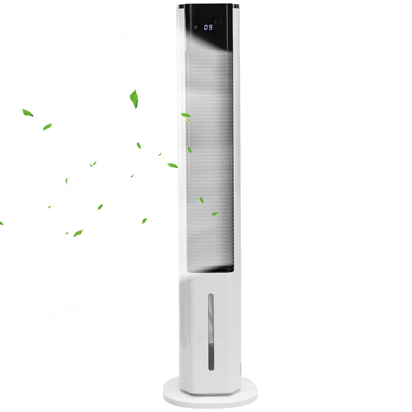 MWUCAIXIA Portable New Water Cooling Tower Fan Negative Ion Humidification Purification Cold Fan Refrigeration Mobile Small Fan Mute Floor Water Tower