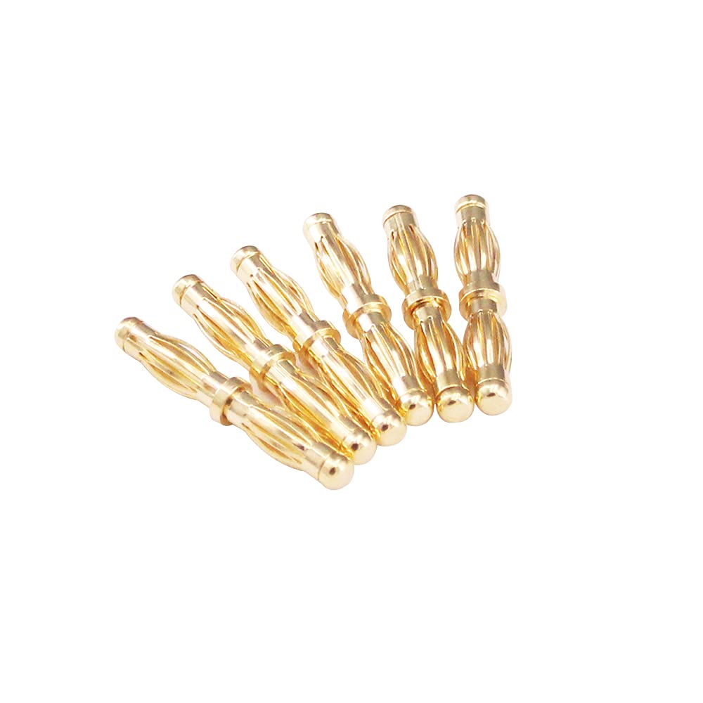 BDHI 6pcs 4MM Male to 4MM Male Banana Bullet Plug Adapter(B183-6)