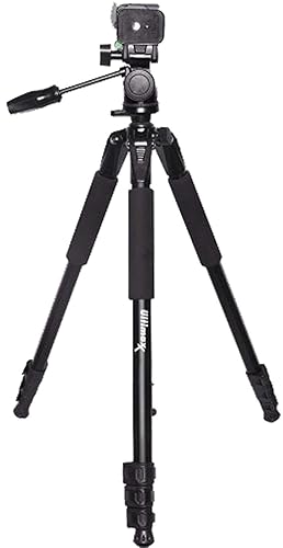 Ultimaxx Lightweight Portable Camera Tripod Stand with Carrying Bag for Sony, Nikon, Canon, Olympus, Pentax, Panasonic, Samsung Cameras and Camcorders