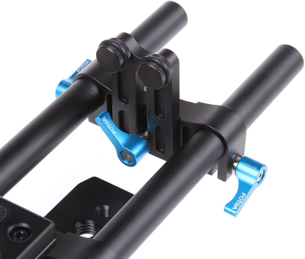FOTGA DP500 II DSLR 15mm Rail Rod Base Plate Support System for Follow Focus Matte Box,DSLR DV Camera 5D II III IV A7 A7R A7S A9 II III IV GH4/5/5S Z6