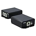 PROCET Gigabit PoE Extender, 1 in 2 Out Ethernet Splitter, 2×IEEE802.3at/PoE+ Output (Total 60W) & 1×IEEE802.3bt/PoE++ Input, 10/100/1000Mbps, IP40