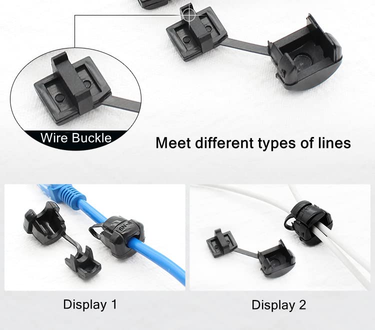 Fielect 100Pcs Round Cable Wire Strain Relief Bush Grommet Round Strain Relief Bushing Electric Cable Protection Cord Buckle 5P-4