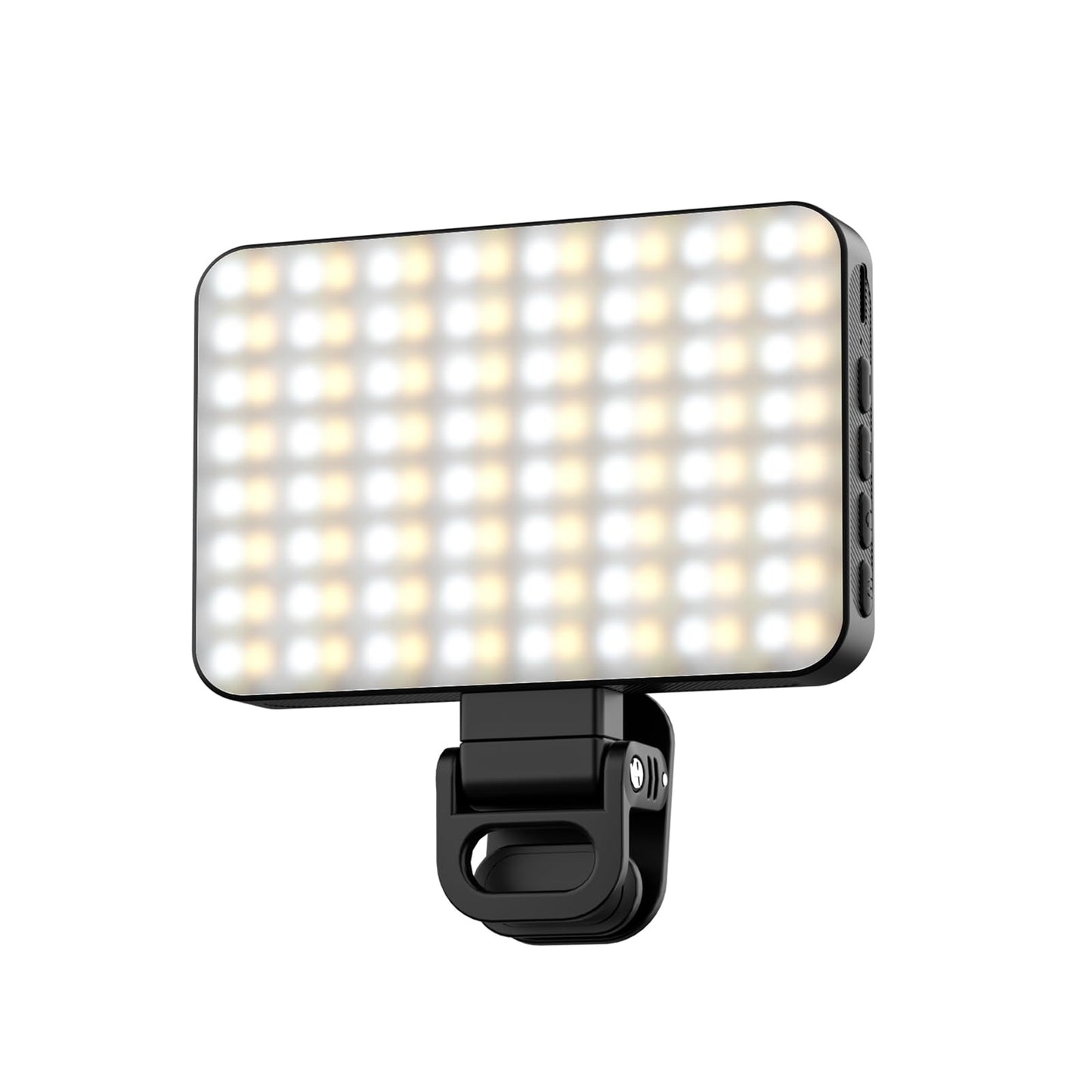 Clip-On Selfie Light for Phone & Laptop, Portable Rechargeable LED Fill Light with 3 Lighting Modes for Video Calls, Streaming, Makeup, Content